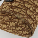 Christian Dior Trotter Canvas Hand Bag Gold Brown Auth 175171-16
