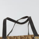 Christian Dior Trotter Canvas Hand Bag Gold Brown Auth 175171-8