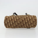 Christian Dior Trotter Canvas Hand Bag Gold Brown Auth 175171-5