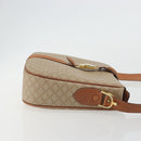 CELINE Macadam Canvas Shoulder Bag PVC Beige Gold Auth 175173-3