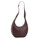 CARTIER Must Line Shoulder Bag Leather Bordeaux Gold Auth 175174-1