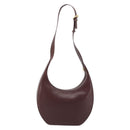 CARTIER Must Line Shoulder Bag Leather Bordeaux Gold Auth 175174-2