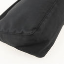 FENDI Zucca Canvas Hand Pouch Nylon Black Silver Auth 175178-17