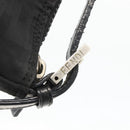 FENDI Zucca Canvas Hand Pouch Nylon Black Silver Auth 175178-9