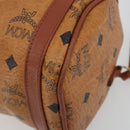 MCM Vicetos Logogram Shoulder Bag PVC Leather Brown Gold Auth 175181-9
