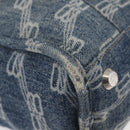 BALENCIAGA Hand Bag Denim 2way Blue Silver 671402 Auth 175182-15