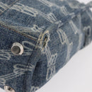 BALENCIAGA Hand Bag Denim 2way Blue Silver 671402 Auth 175182-10