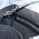 BALENCIAGA Hand Bag Denim 2way Blue Silver 671402 Auth 175182-22