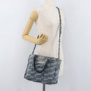 BALENCIAGA Hand Bag Denim 2way Blue Silver 671402 Auth 175182-24