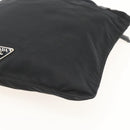 PRADA Shoulder Bag Nylon Black Silver Auth 175183-8