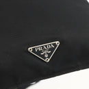 PRADA Shoulder Bag Nylon Black Silver Auth 175183-18