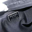PRADA Shoulder Bag Nylon Black Silver Auth 175183-19