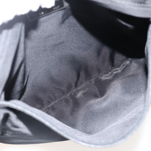 PRADA Shoulder Bag Nylon Black Silver Auth 175183