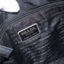 PRADA Hand Bag Nylon Black Silver Auth 175184-10