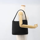 PRADA Hand Bag Nylon Black Silver Auth 175184-25