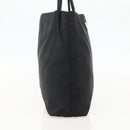 PRADA Hand Bag Nylon Black Silver Auth 175184-3