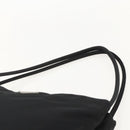 PRADA Hand Bag Nylon Black Silver Auth 175184-8