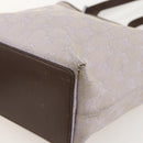 GUCCI GG Canvas Tote Bag Purple Silver 31244 Auth 175187-9