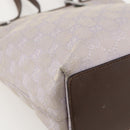 GUCCI GG Canvas Tote Bag Purple Silver 31244 Auth 175187-16