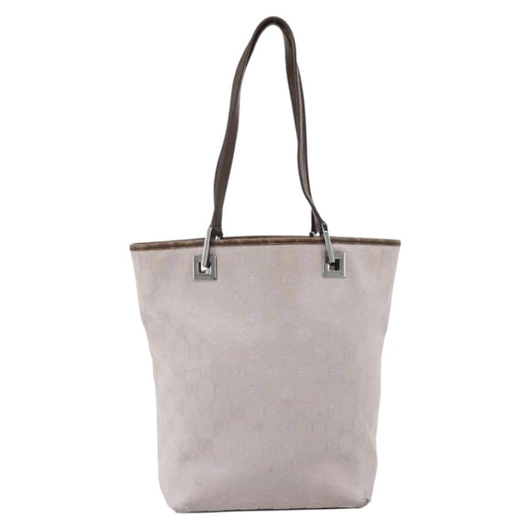 GUCCI GG Canvas Tote Bag Purple Silver 31244 Auth 175187