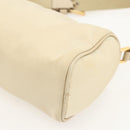 PRADA Shoulder Bag Nylon Beige Gold Auth 175188-15