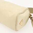 PRADA Shoulder Bag Nylon Beige Gold Auth 175188-17