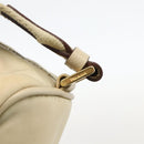 PRADA Shoulder Bag Nylon Beige Gold Auth 175188-9