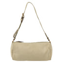 PRADA Shoulder Bag Nylon Beige Gold Auth 175188-13