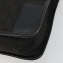 GUCCI GG Canvas Shoulder Bag Black Silver 001 4205 Auth 175189A-14