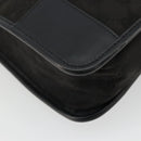 GUCCI GG Canvas Shoulder Bag Black Silver 001 4205 Auth 175189A-9
