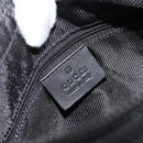 GUCCI GG Canvas Shoulder Bag Black Silver 001 4205 Auth 175189A-17
