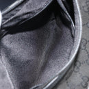 GUCCI GG Canvas Shoulder Bag Black Silver 001 4205 Auth 175189A-21