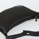 GUCCI GG Canvas Shoulder Bag Black Silver 001 4205 Auth 175189A-6