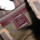 FENDI Zucca Canvas Tote Bag Brown Black Auth 175192-16