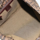 FENDI Zucca Canvas Tote Bag Brown Black Auth 175192-17