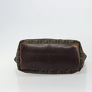 FENDI Zucca Canvas Tote Bag Brown Black Auth 175192-9