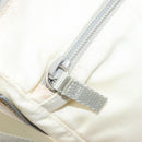 PRADA Shoulder Bag Nylon White Silver Auth 175194A-24