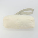PRADA Shoulder Bag Nylon White Silver Auth 175194A-5