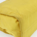 PRADA Hand Bag Nylon Yellow Gold Auth 175197-15