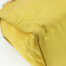 PRADA Hand Bag Nylon Yellow Gold Auth 175197-10