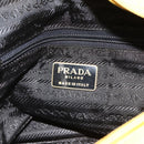 PRADA Hand Bag Nylon Yellow Gold Auth 175197-19