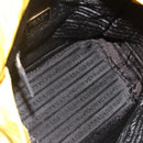 PRADA Hand Bag Nylon Yellow Gold Auth 175197-11