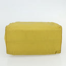 PRADA Hand Bag Nylon Yellow Gold Auth 175197-5