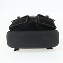 GUCCI Bamboo Backpack Suede Black Gold 003 2058 0016 Auth 175199-5