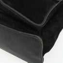 GUCCI Bamboo Backpack Suede Black Gold 003 2058 0016 Auth 175199-16