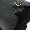 GUCCI Bamboo Backpack Suede Black Gold 003 2058 0016 Auth 175199-18