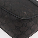 GUCCI GG Canvas Shoulder Bag Black Gold 001 14 0412 Auth 175200-14