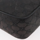 GUCCI GG Canvas Shoulder Bag Black Gold 001 14 0412 Auth 175200-15