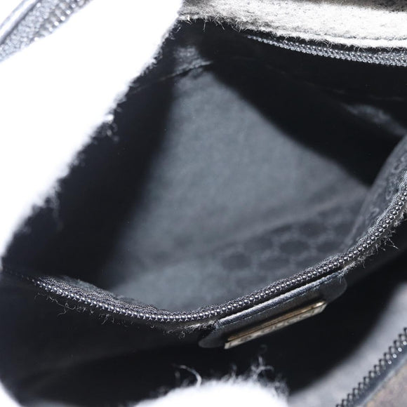 GUCCI GG Canvas Shoulder Bag Black Gold 001 14 0412 Auth 175200