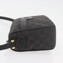 GUCCI GG Canvas Shoulder Bag Black Gold 001 14 0412 Auth 175200-4